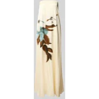 Maxi-jurk van viscose in off-shoulder-look