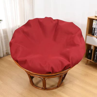 Papasan Kussenhoes - Zitkussenhoes Buiten - Ontspannen Zitten - Waterdicht Polyester - 110 cm - Rood