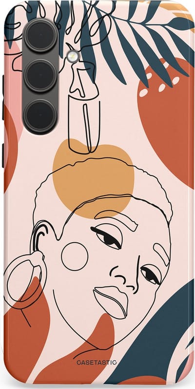 Casetastic Hoesje Geschikt voor Samsung S24 Plus - Stijlvolle Beschermende Duo-layer Case - Ochtend blush