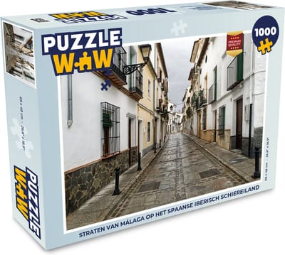 Puzzel Straten van Málaga op het Spaanse Iberisch schiereiland - Legpuzzel - Puzzel 1000 stukjes volwassenen