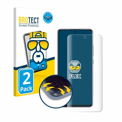 BROTECT - Screenprotector voor Xiaomi 12 - Folie Beschermfolie transparant volledig dekking - 2 Stuks