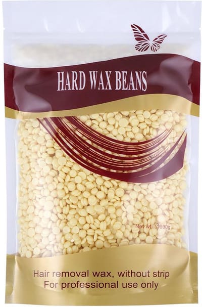 Wax Bonen - Ontharing - Hypoallergeen - 1000g - Cream Milk - Met 30 stuks Spatels - Harde Wasbonen - Ontharingswax