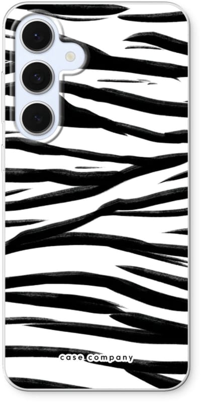 Case Company® - Hoesje geschikt voor Samsung Galaxy S24 FE hoesje - Zebra pattern - Soft Cover Telefoonhoesje - Bescherming aan alle Kanten en Schermrand