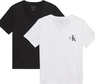 Calvin Klein Jeans 2 Pack Cotton V-Neck T-Shirts