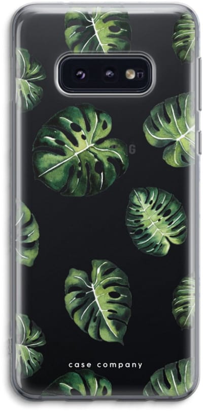 Case Company® - Hoesje geschikt voor Samsung Galaxy S10e hoesje - Tropische bladeren - Soft Cover Telefoonhoesje - Bescherming aan alle Kanten en Schermrand