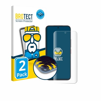 BROTECT - Screenprotector voor Nubia Air - Folie Beschermfolie transparant volledig dekking - 2 Stuks