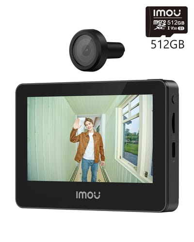 IMOU VD1 Digitale Deurspion met Camera – 5MP – Wifi 6 – 4,3" Scherm – Slimme Persoonsdetectie - Geschikt voor Appartementen & Huurwoningen