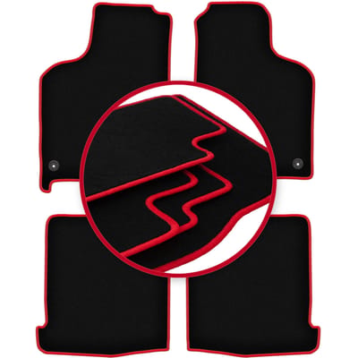 CARLUX-RED automatten voor: Volkswagen Lupo 3L hatchback (1997-2005)