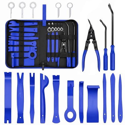 Auto Gereedschapset - Interieur Demontage - Auto Trim Verwijdering Gereedschap - Blekleding Clips - Trim Removal Tool - 31-Delig - Blauw