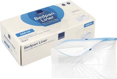 ABENA Bedpan beschermzak - 20 stuks - Wegwerp - Bedpan beschermzakken met absorberende inlegger