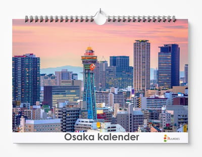 Osaka kalender XL 35 x 24 cm | Verjaardagskalender Osaka | Verjaardagskalender Volwassenen
