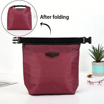 Modieuze Geïsoleerde Tassen, Lunchtassen, Opvouwbare Bento Tassen, Verdikt Aluminiumfolie, IJsbehoud en Versheidstassen, Outdoor Picknicktassen 1pcs