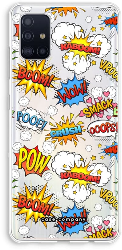 Case Company® - Hoesje geschikt voor Samsung Galaxy A51 4G hoesje - Pow Smack - Soft Cover Telefoonhoesje - Bescherming aan alle Kanten en Schermrand
