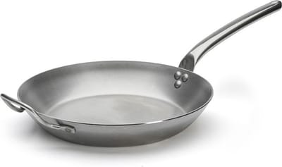 De Buyer Carbone Plus Koekenpan met Rvs Handvat - Ø 32cm - Plaatstaal