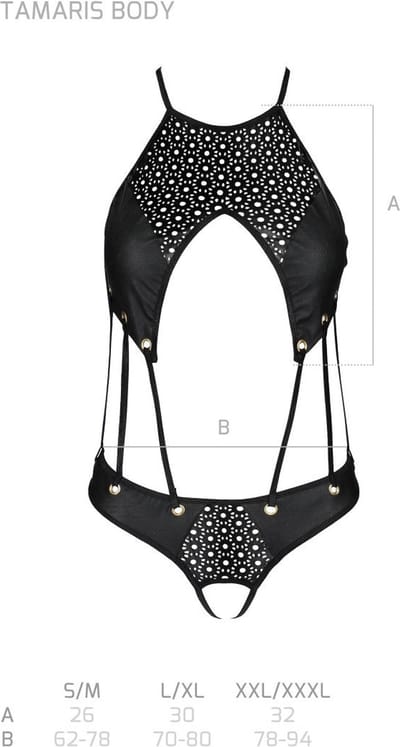 PASSION WOMAN TEDDIES | Passion Tasmina Body Eco Leather S/m