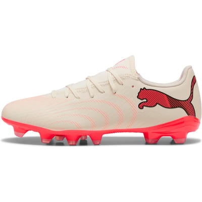 PUMA FUTURE 9 PLAY FG/AG Unisex Sportschoenen - Sugared Almond-PUMA White-Ultra Red-PUMA Black