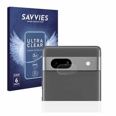 Savvies - Screenprotector voor Google Pixel 7a (ALLEEN Camera Lens) - Folie Beschermfolie transparant 6 Stuks