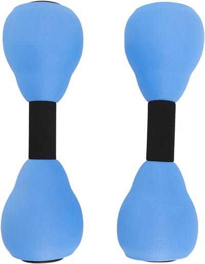 Set van 2 Drijvende Kleine Dumbbells van EVA voor Wateroefeningen en Aquafitness in het Zwembad