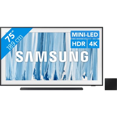 Samsung The Frame Pro 75" (2026) + Samsung HW-S800D Zwart
