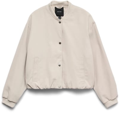 Vero Moda Jas Vmmaple Ls Bomber Jacket 10338752 Silver Lining Dames Maat - 38