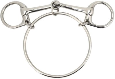Paardenstenaffels bit paardentrens mond 12,7 cm blij voor boerderij paardenbit Mordazas