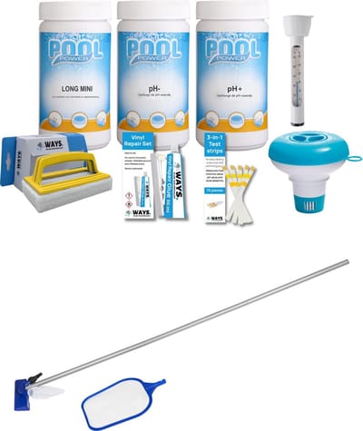 WAYS - Zwembad Onderhoud - Pakket Medium & Onderhoudsset