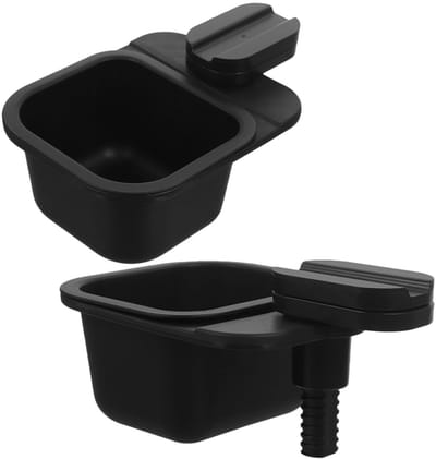 Draaibare Prullenbak - Kleine Opbergdoos - Efficiënt Opruimen - Met Klem Systeem - 16x13x8 cm - Zwart