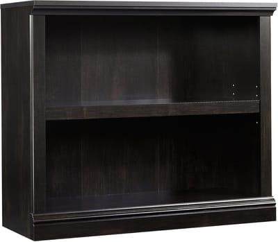 Lage Boekenkast met Verstelbare Plank - Houten Open Vakkenkast - Opbergkast voor Woonkamer & Kantoor - 90x34x76 cm - Zwart