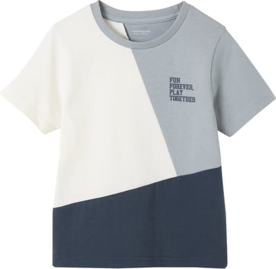 Vertbaudet Jongens-T-shirt colorblock en korte mouwen