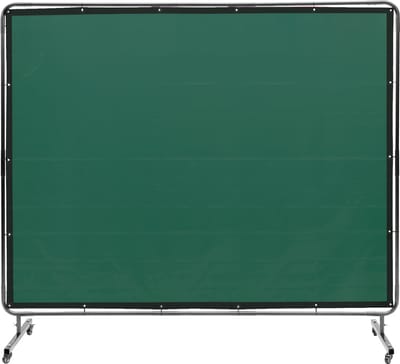Lasbeschermingswand, 183 X 244 Cm, Vlamvertragend Vinyl Scherm, 4 Zwenzwielen, 2 Vergrendelbaar, Professioneel Gebruik In Werkplaats en Industrie