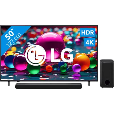 LG 50" 4K Smart UA75 + LG DS77TY