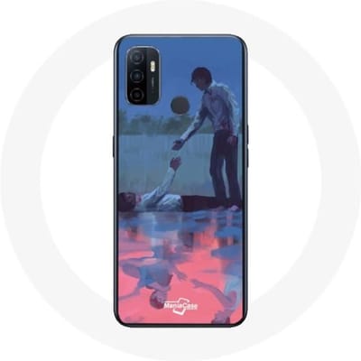 Oppo A53 Case Squid Game Seong Gi hun nummer 456 en Cho Sang woo nummer 218