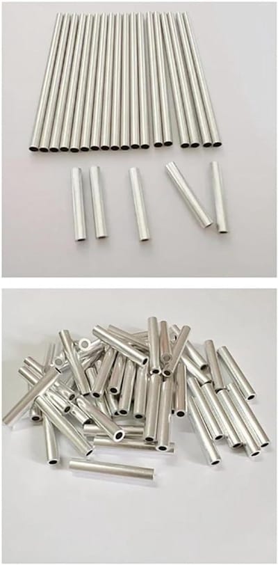 Aluminium buis - Metaalprofiel - Meubelbouw - Corrosiebestendig - 500 mm lengte - Zilver
