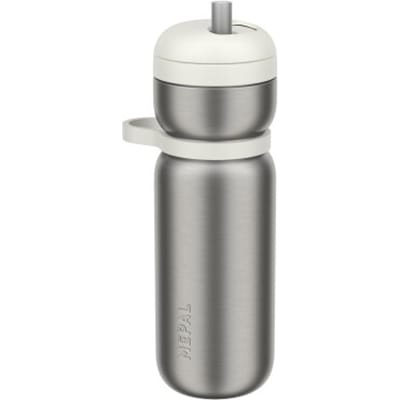 Mepal Isoleerfles twist Sport - 600 ml - Twist en drink - Lekdicht en geïsoleerd: 6u warm. 10u koud - Vaatwasmachinebestendig - Drinkflessen - Ceramic white