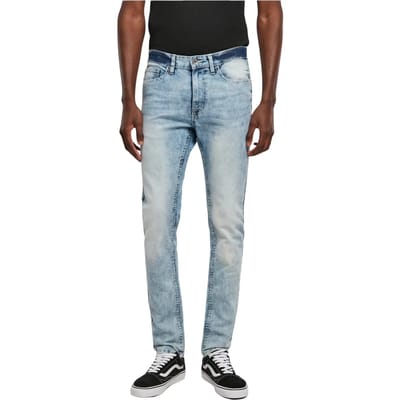 Southpole - Stretch Signature Denim Broek rechte pijpen - 34/32 inch - Blauw/Blauw