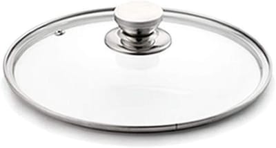 Glazen Deksel - Pan Deksel - Koken - Gehard Glas - 32 cm - Transparant