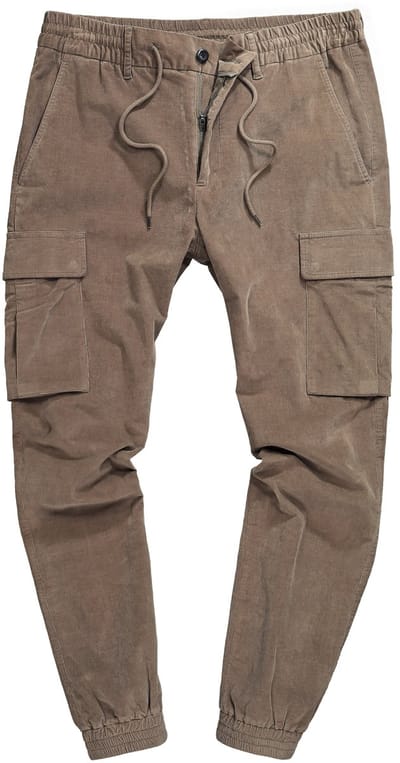 JP 1880 - Heren - Corduroy cargobroek FLEXNAMIC® veel zakken Straight-Fit - Beige - Maat 72