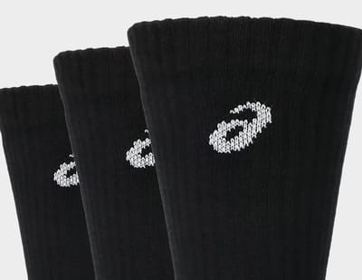 asics Sokken Crew Sock 3 pary Zwart 3033C298 - Maat 43-46