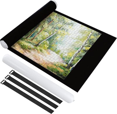 AHD® Puzzelmat - Puzzelmap - Puzzelmat 1000 Stukjes - Puzzelkoffer - Puzzelplaat - Zwart - 115cm x 66cm x 1cm