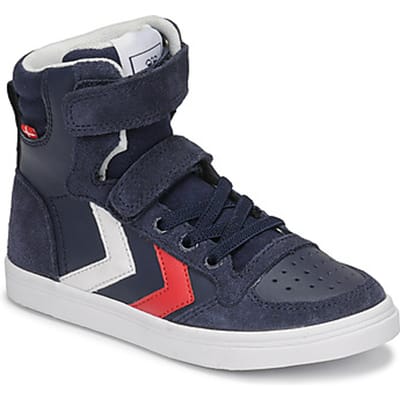 Hummel kindersneaker Slimmer Stadil Leather High Jr Peacoat