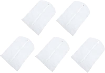 Kledinghoezen - Garderobehoezen - Kleding Opbergen - Stofdicht Ontwerp - 5 Stuks - Wit