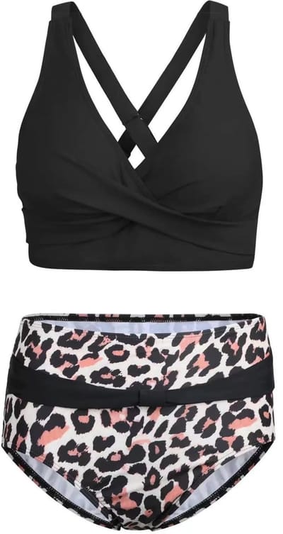 Dailygoods- Bikiniset Dames - Push-up Kraag - Badmode - Sneldrogend - Ademend - Geschikt voor Zwemmen en Strand - Badpak