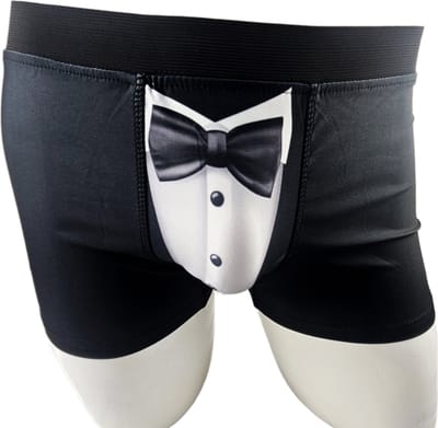 BamBella ® - Boxershorts - maat S/M - Sexy Boxer short onderbroek zwart rollenspel valentijn kledingheren onderbroeken