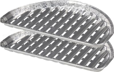 BBQ Collection barbecue grillschalen - Set van 8x stuks - 33 x 19 cm - Vlees grillen - BBQ rooster