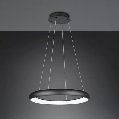 Trio Lighting Hanglamp Cardona, Ø 75 cm, zwart, CCT, metaal