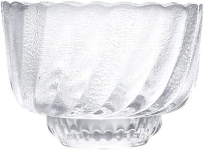 Set van 6 Ribbelige Theekopjes van Glas, Warmtebestendig, Mini Espresso Kopjes voor Kung Fu Thee, Handgemaakte Chinese Theekopjes van 50ml zonder Handvatten