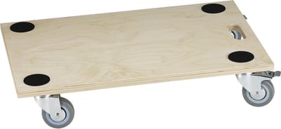 Transportroller - Steekwagen verrijdbaar - Zware spullen verplaatsen - 300 kg draagkracht - 590 x 390 mm - Zwart