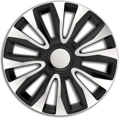Autostyle Wieldoppen Avalone Pro 16 Inch Abs Zilver/zwart Set Van 4