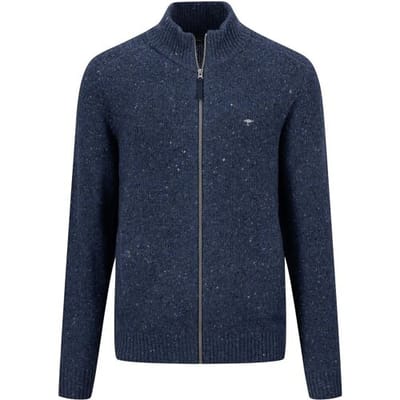Fynch-Hatton Vest Zip Cardigan Donegal Navy / male