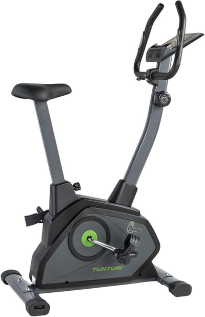 Tunturi Cardio Fit B35 Hometrainer - Fitnessfiets - 8 weerstandsniveaus - Hartslagmonitor - Ergonomisch - Verstelbaar stuur - Transportwielen - Versterkt frame